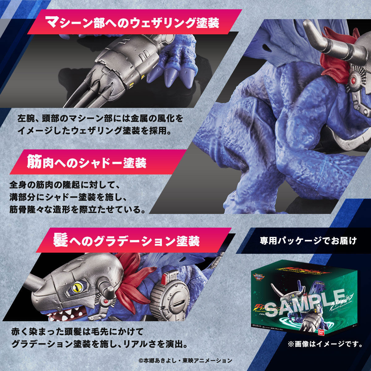 Digimon Adventure 02 - MetalGreymon - Dynamotion - Heavy Painting Version, Blue (Bandai) photo 4
