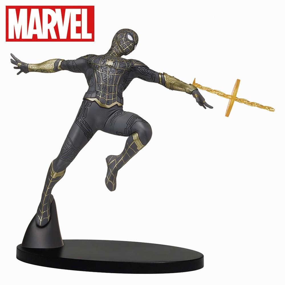 Spider-Man: No Way Home - Spider-Man - SPM Figure - Black & Gold Suit, with Web Shooter (SEGA) photo 4