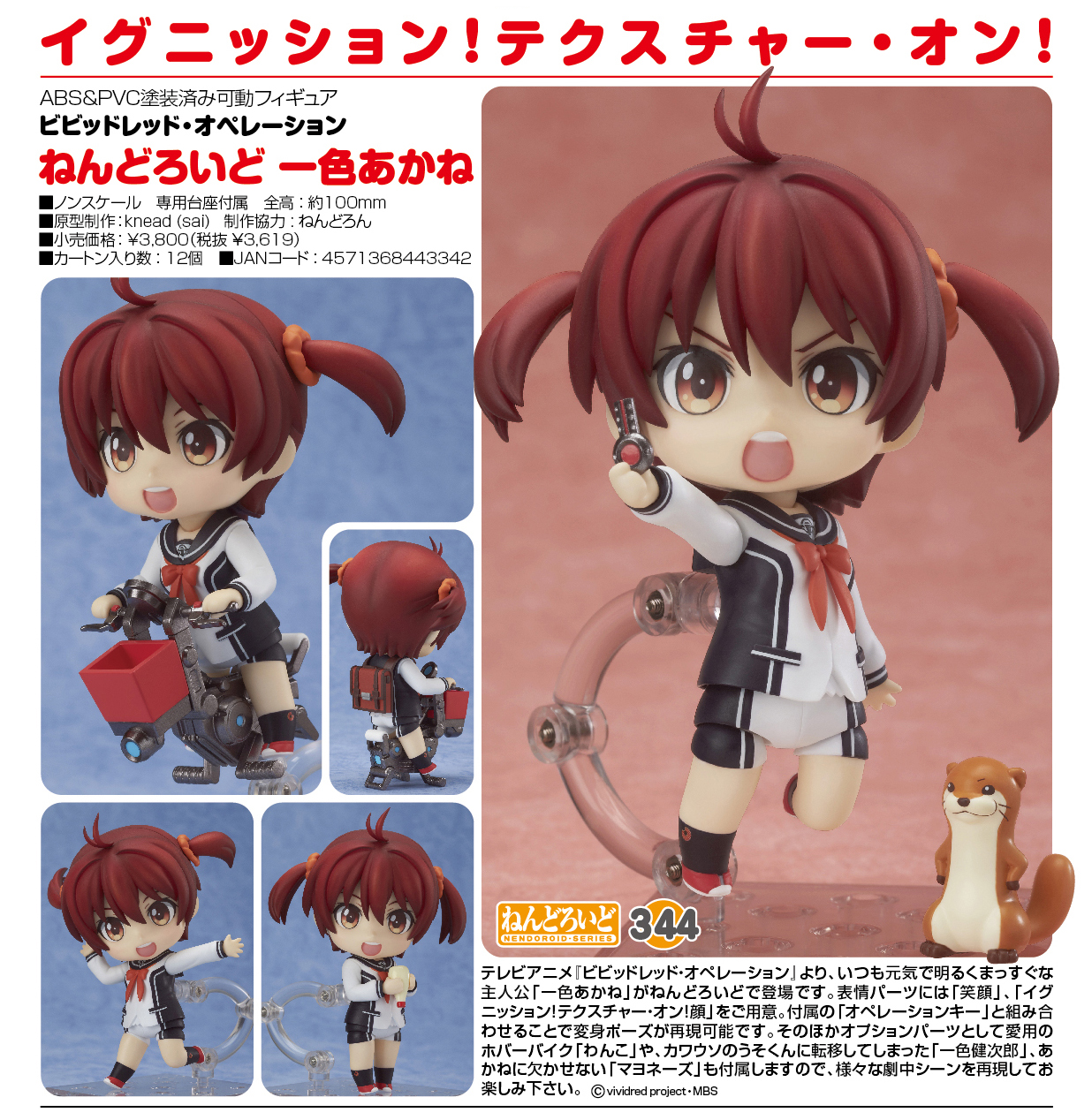Vividred Operation - Isshiki Akane - Isshiki Kenjirou - Nendoroid (#344) (Good Smile Company) photo 3