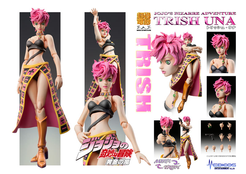 Jojo no Kimyou na Bouken - Ougon no Kaze - Trish Una - Super Action Statue  (#54) (Medicos Entertainment) photo 3
