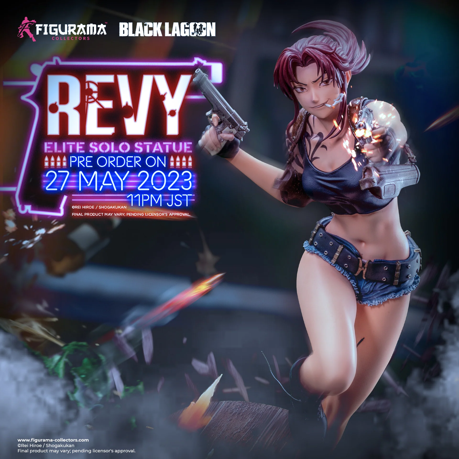 Black Lagoon - Revy - Elite Solo Statue - 1/4 (Figurama Collectors) photo 3