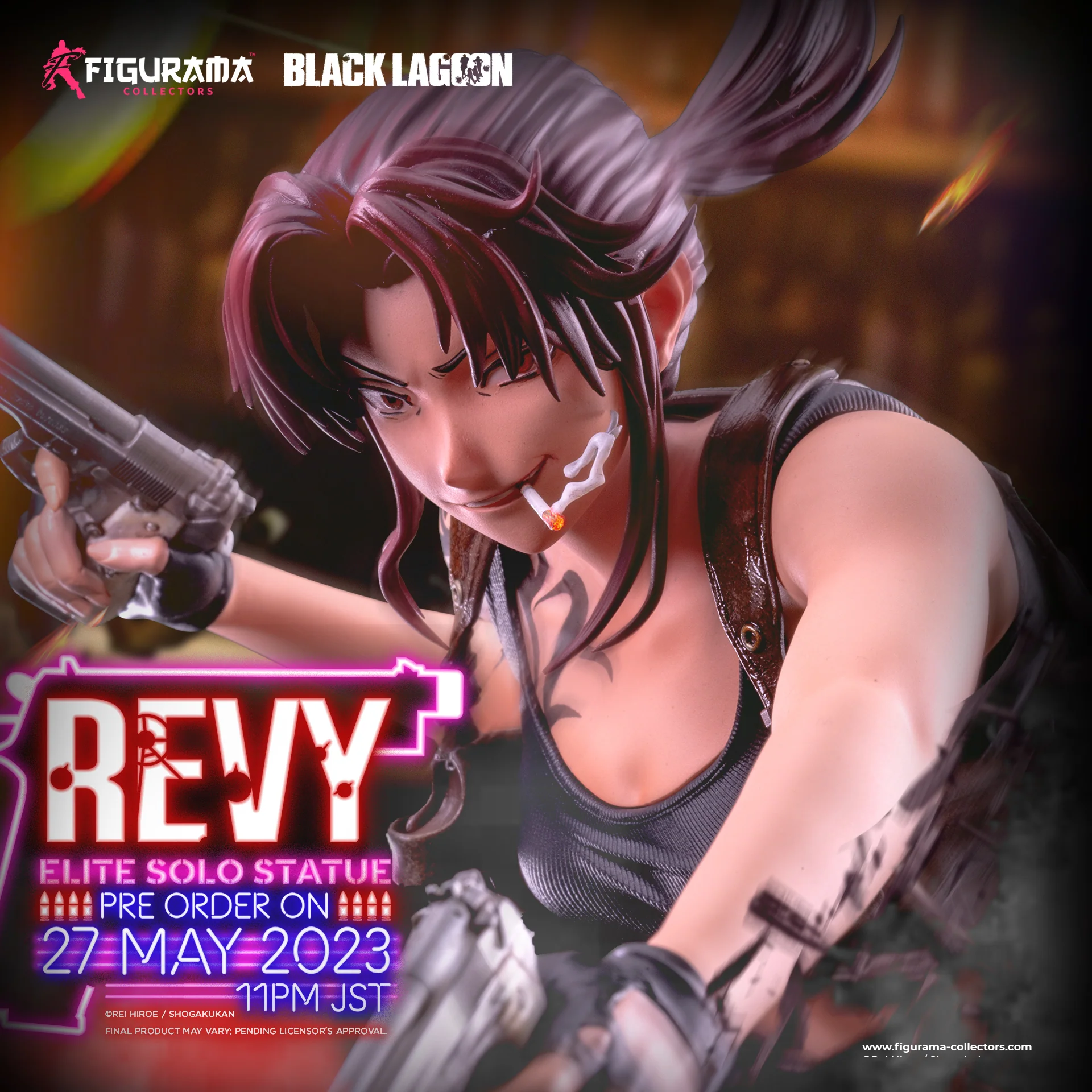 Black Lagoon - Revy - Elite Solo Statue - 1/4 (Figurama Collectors) photo 9