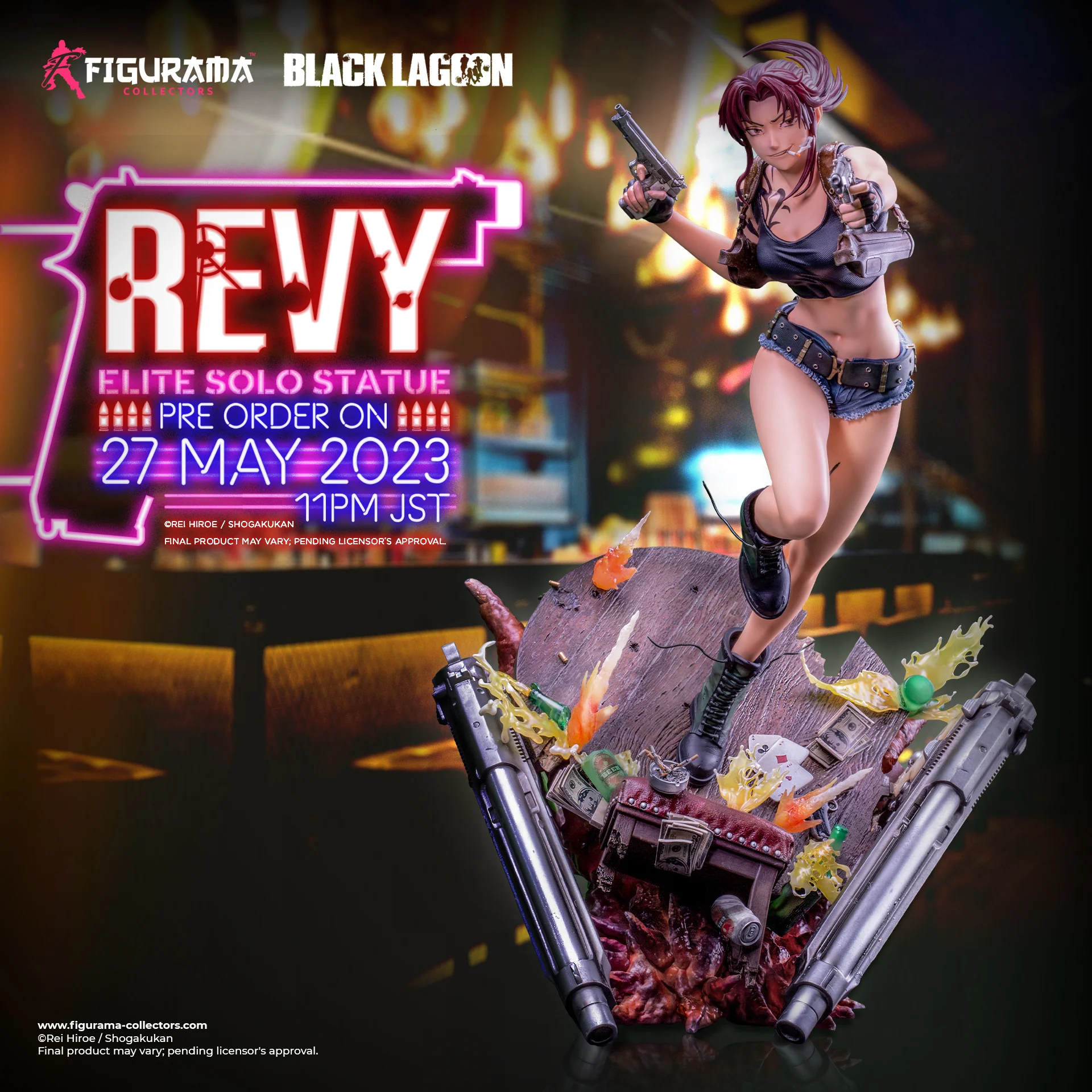 Black Lagoon - Revy - Elite Solo Statue - 1/4 (Figurama Collectors) photo 11