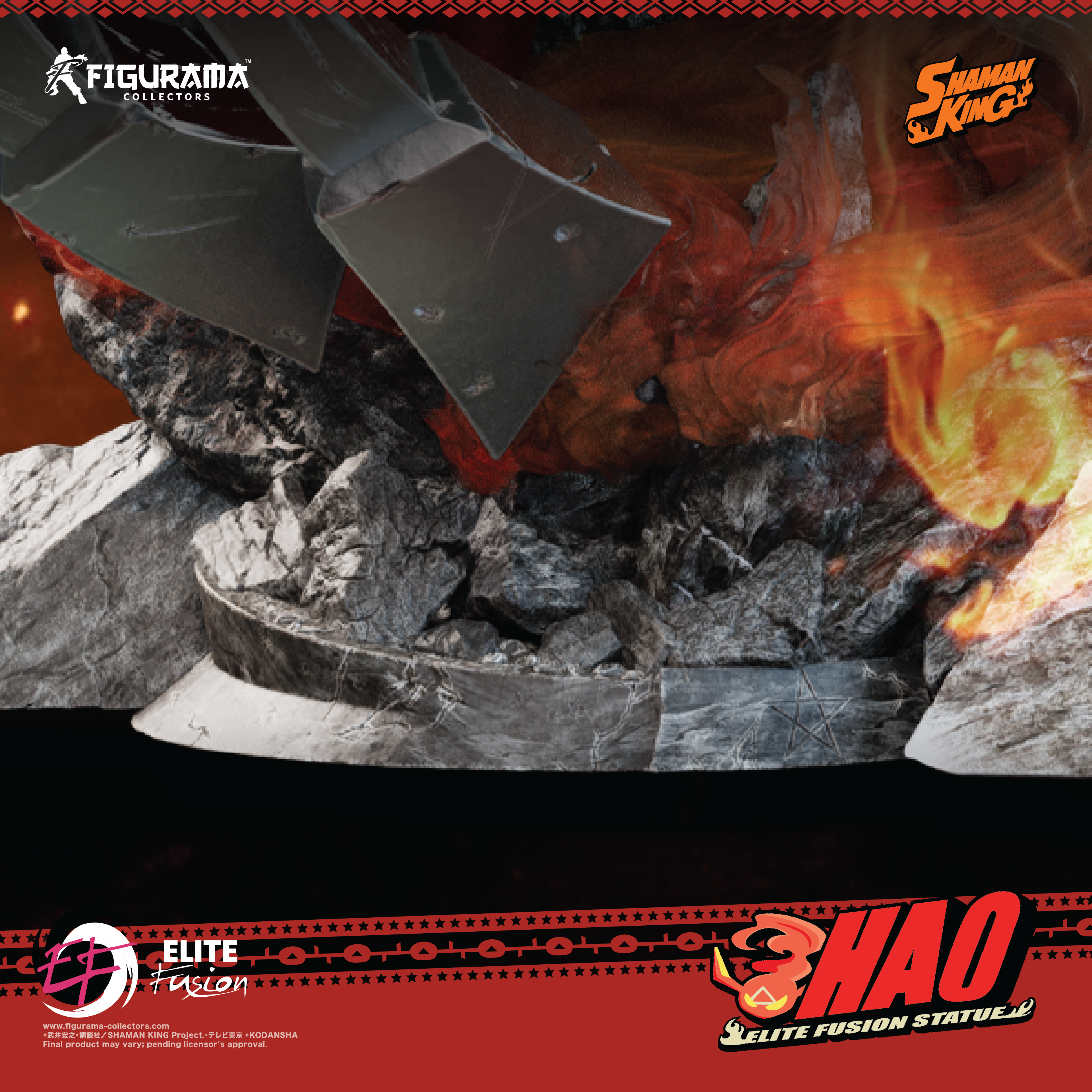 Shaman King - Asakura Hao - Spirit of Fire - Elite Fusion Statue - 1/6 (Figurama Collectors) photo 14