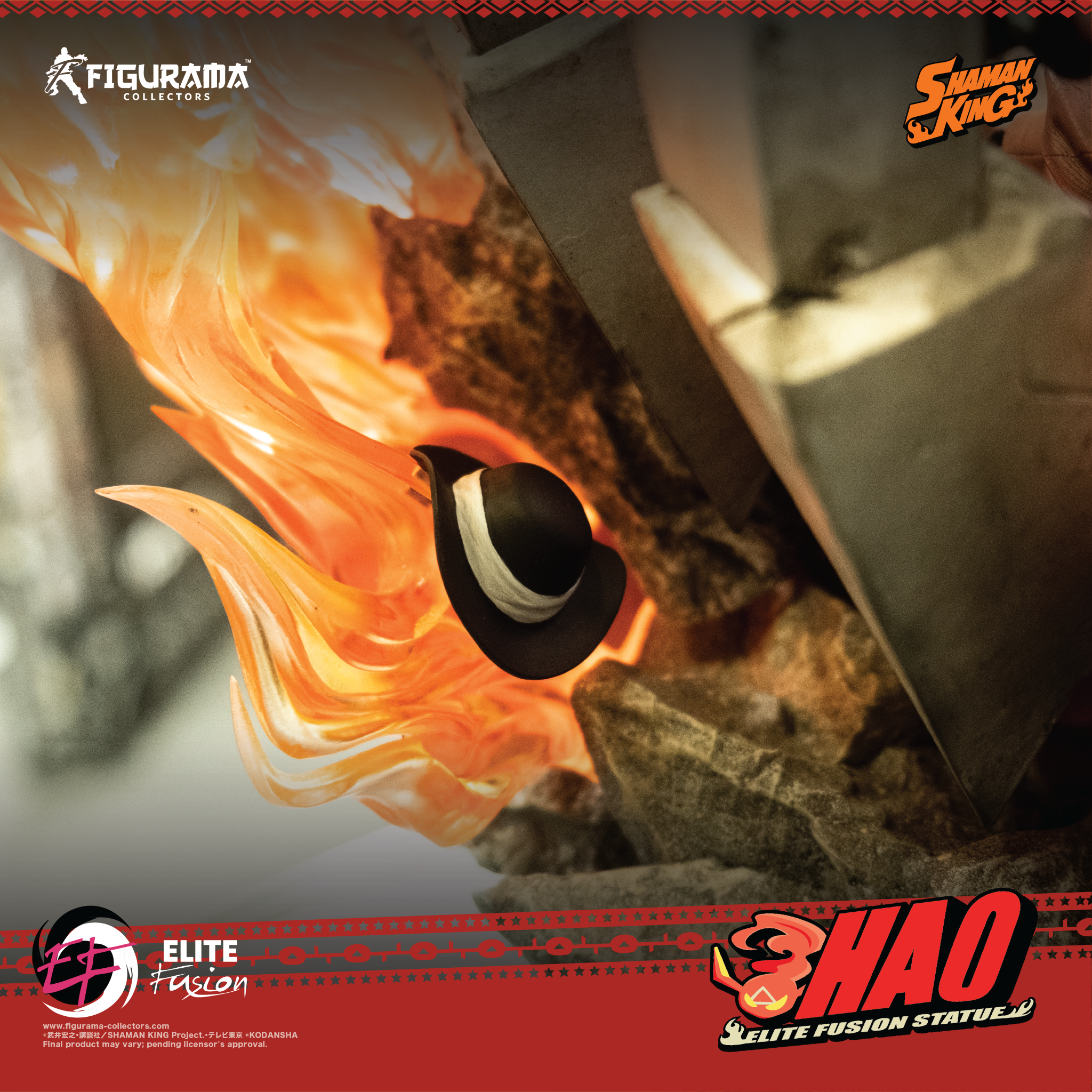 Shaman King - Asakura Hao - Spirit of Fire - Elite Fusion Statue - 1/6 (Figurama Collectors) photo 15