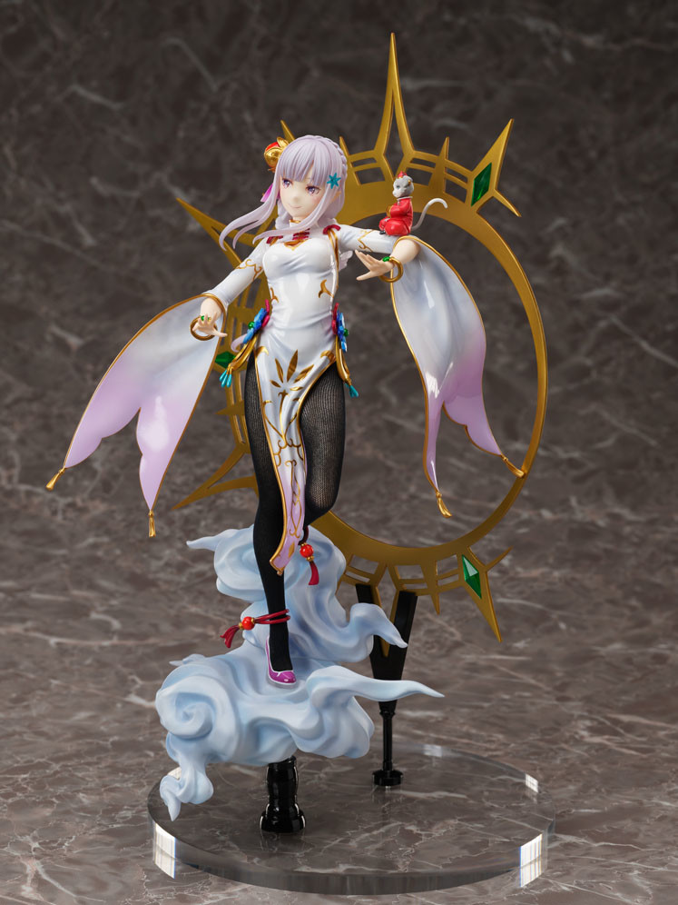 Re:Zero kara Hajimeru Isekai Seikatsu - Emilia - Puck - F:Nex - 1/7 - China Dress Ver. (FuRyu) photo 2