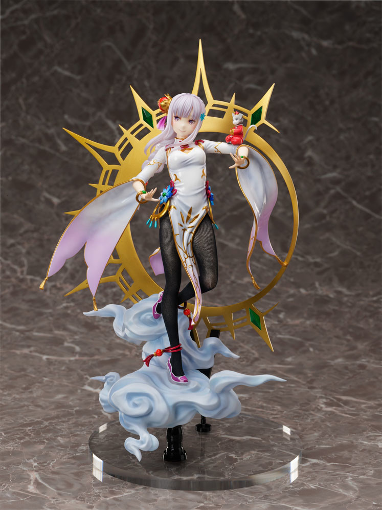 Re:Zero kara Hajimeru Isekai Seikatsu - Emilia - Puck - F:Nex - 1/7 - China Dress Ver. (FuRyu) photo 3