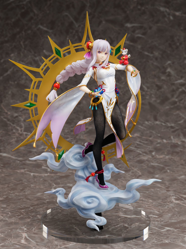 Re:Zero kara Hajimeru Isekai Seikatsu - Emilia - Puck - F:Nex - 1/7 - China Dress Ver. (FuRyu) photo 4