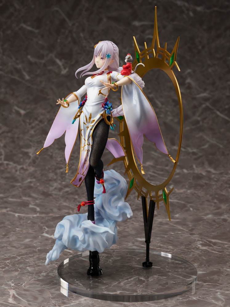 Re:Zero kara Hajimeru Isekai Seikatsu - Emilia - Puck - F:Nex - 1/7 - China Dress Ver. (FuRyu) photo 6