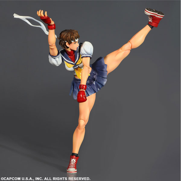Super Street Fighter IV: Arcade Edition - Kasugano Sakura - Play Arts Kai (Square Enix)