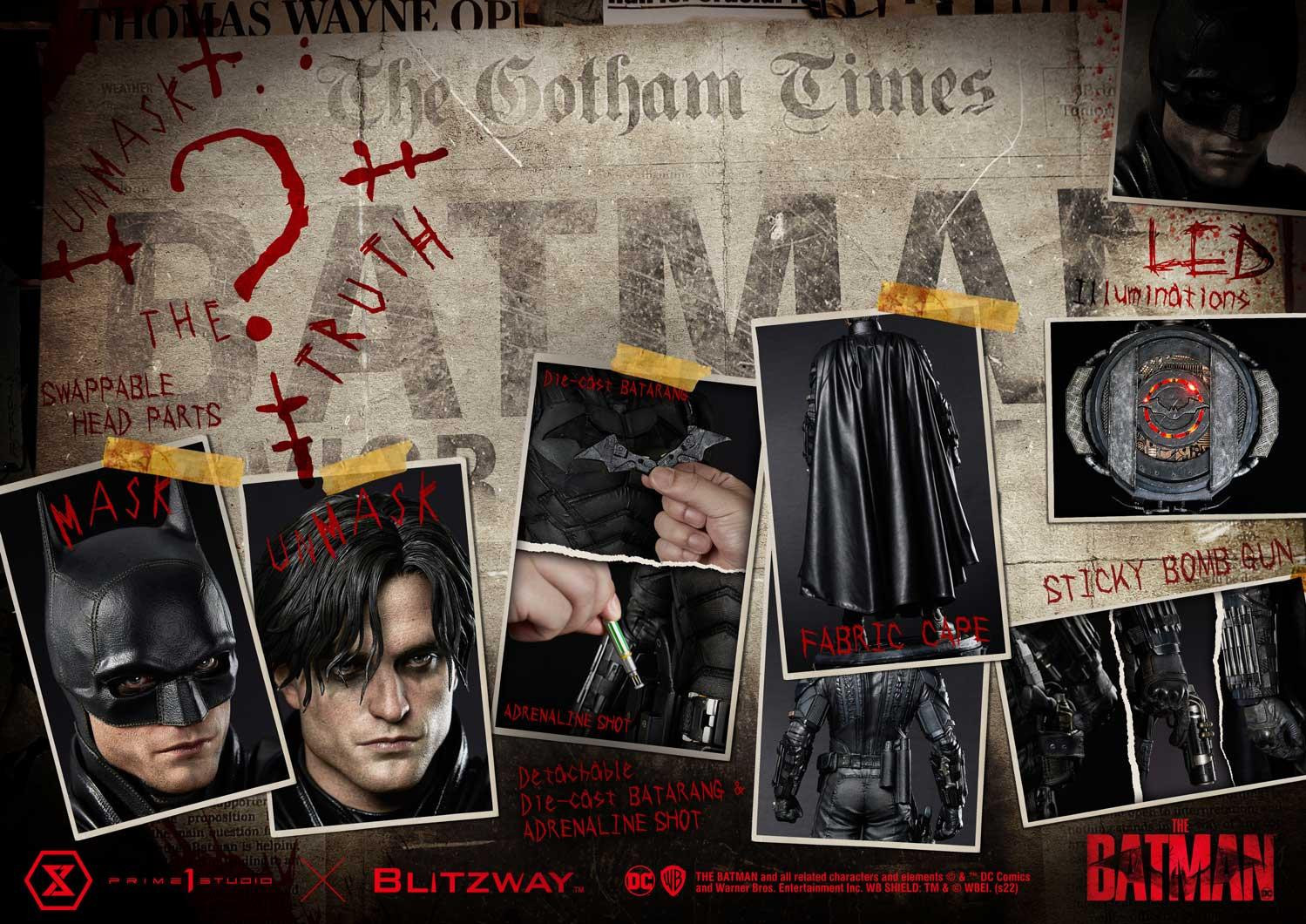 The Batman - Batman - Bruce Wayne - Museum Masterline Series (MMTBM-03S) - 1/3 - Bonus Version (Blitzway, Prime 1 Studio) photo 52