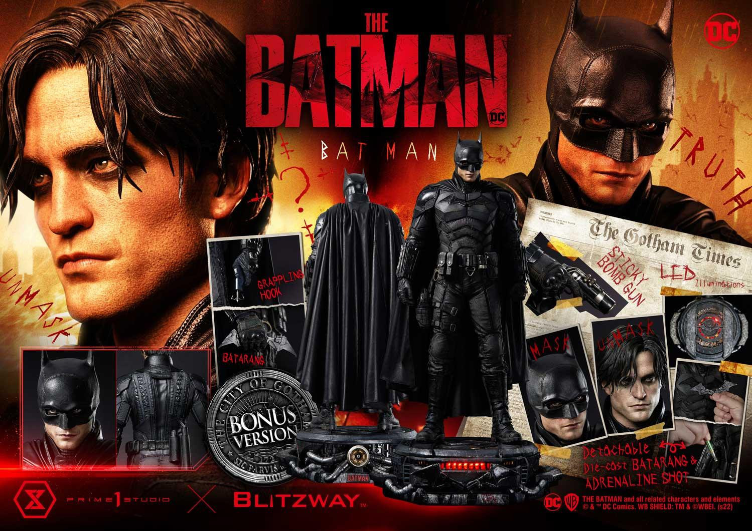 The Batman - Batman - Bruce Wayne - Museum Masterline Series (MMTBM-03S) - 1/3 - Bonus Version (Blitzway, Prime 1 Studio) photo 53