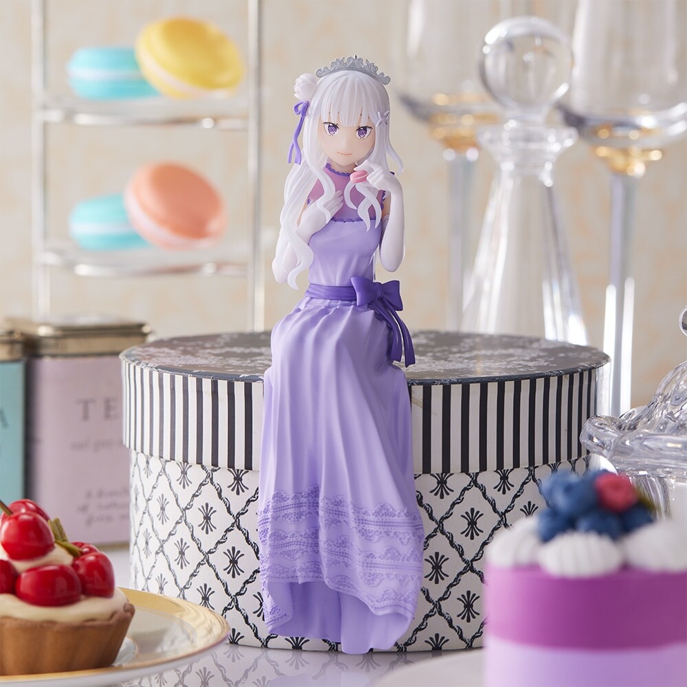 Re:Zero kara Hajimeru Isekai Seikatsu - Emilia - Premium Chokonose Figure - Lost in Memories, Dressed-Up Party Ver. (SEGA) photo 2