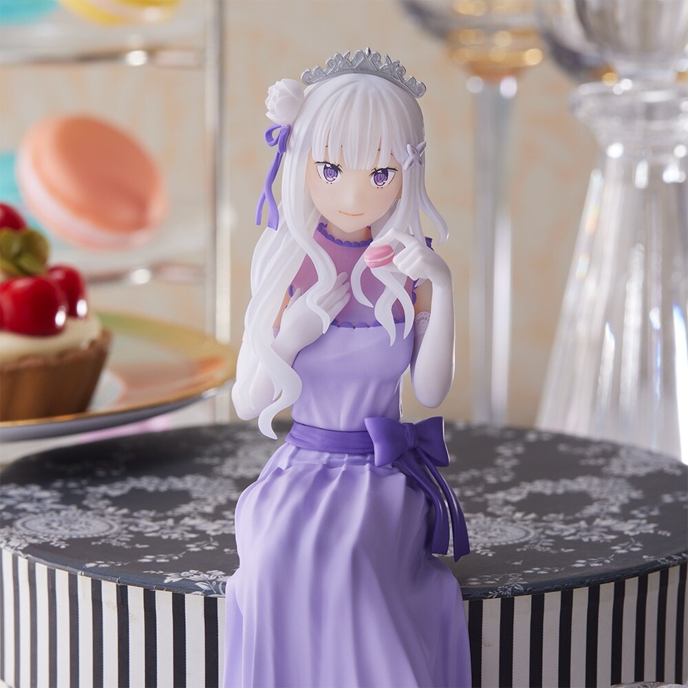Re:Zero kara Hajimeru Isekai Seikatsu - Emilia - Premium Chokonose Figure - Lost in Memories, Dressed-Up Party Ver. (SEGA) photo 5