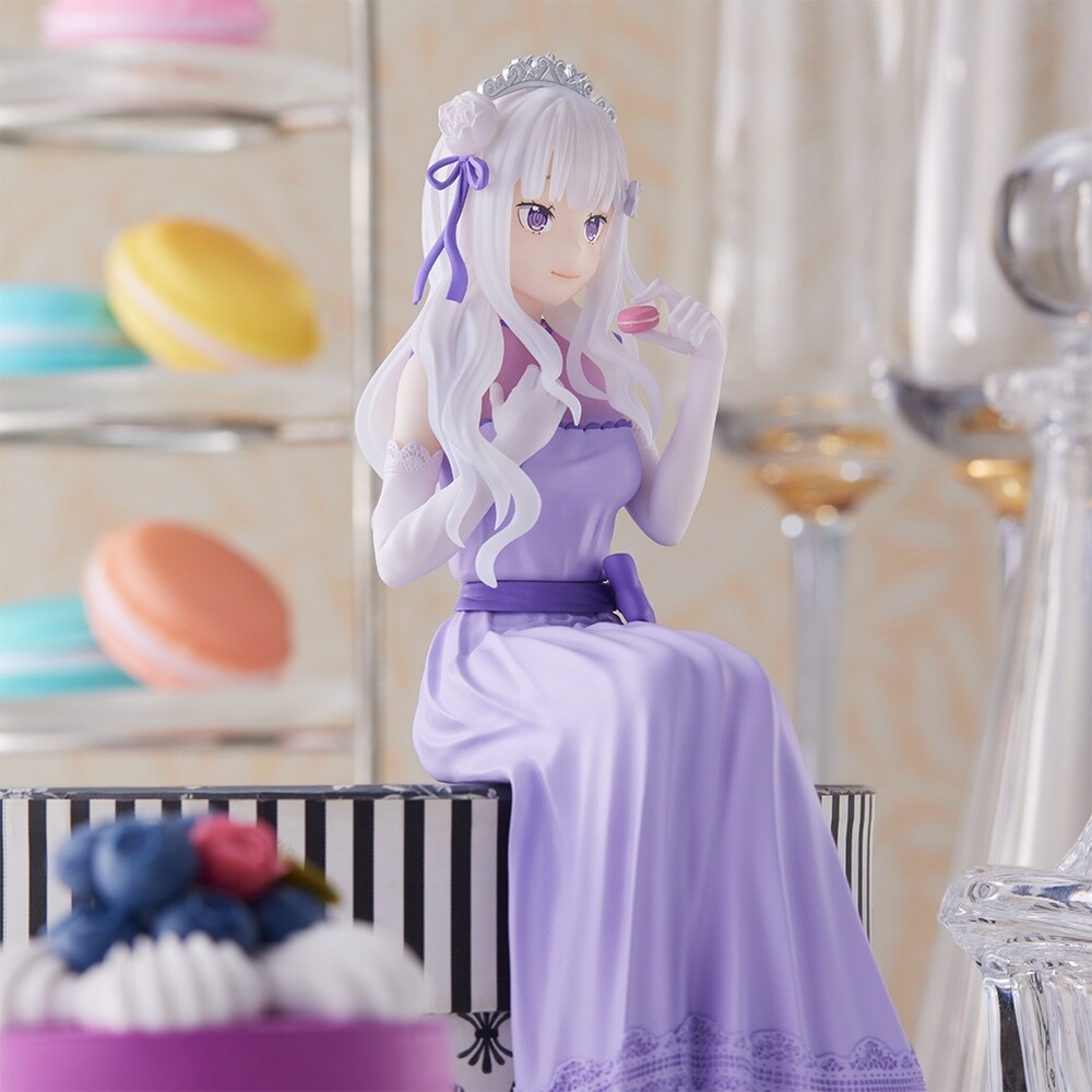 Re:Zero kara Hajimeru Isekai Seikatsu - Emilia - Premium Chokonose Figure - Lost in Memories, Dressed-Up Party Ver. (SEGA) photo 6