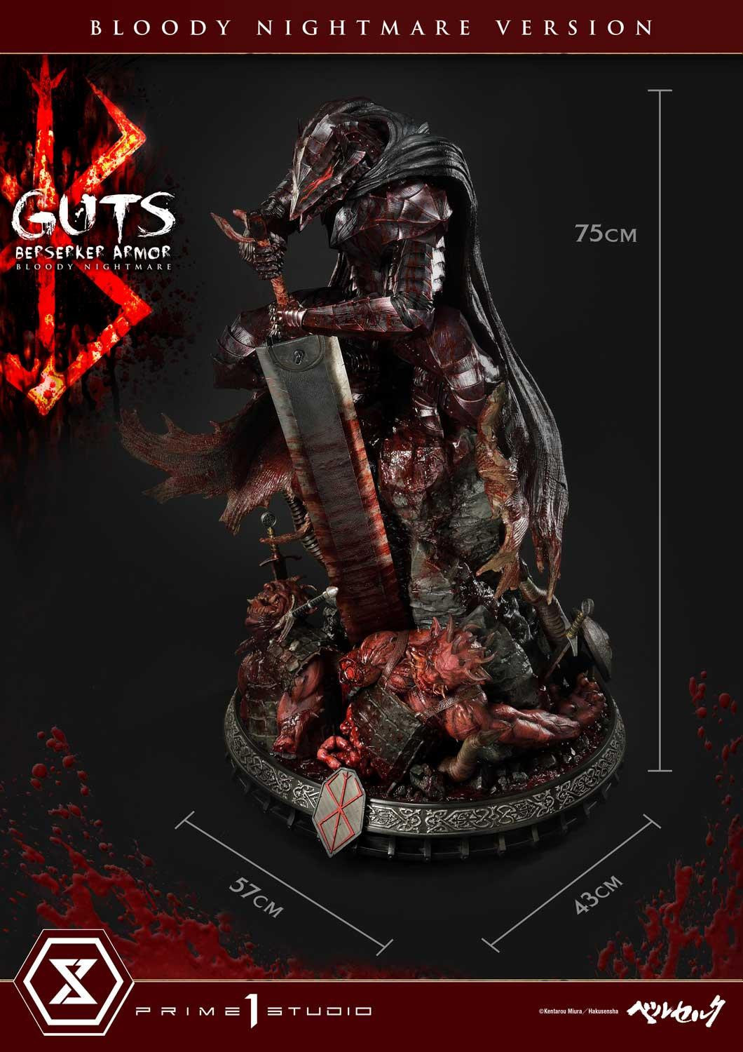 Berserk - Daka - Guts - Ultimate Premium Masterline  (UPMBR-04BN) - 1/4 - Berserker Armor, Bloody Nightmare (Prime 1 Studio) photo 23