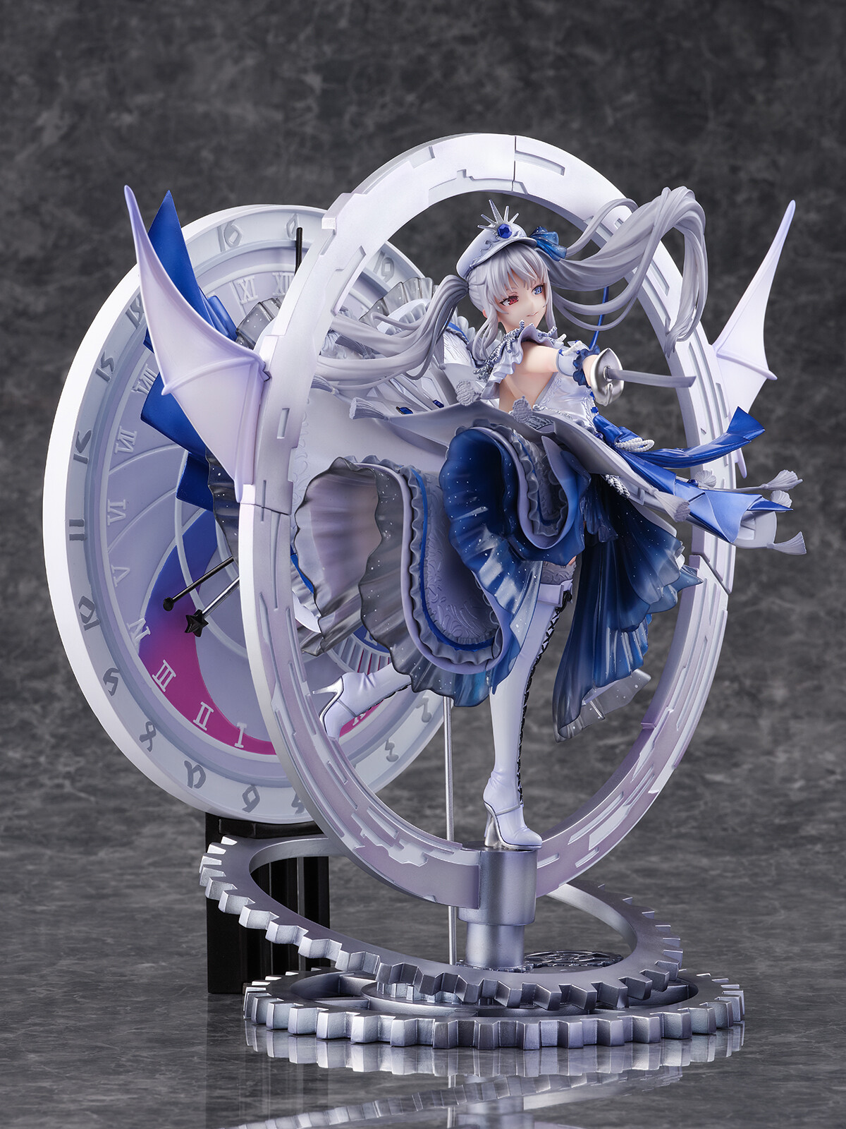 Date A Live Fragment: Date A Bullet - White Queen - Shibuya Scramble Figure - 1/7 - Royal Blue Sapphire Dress Ver. (eStream) photo 6