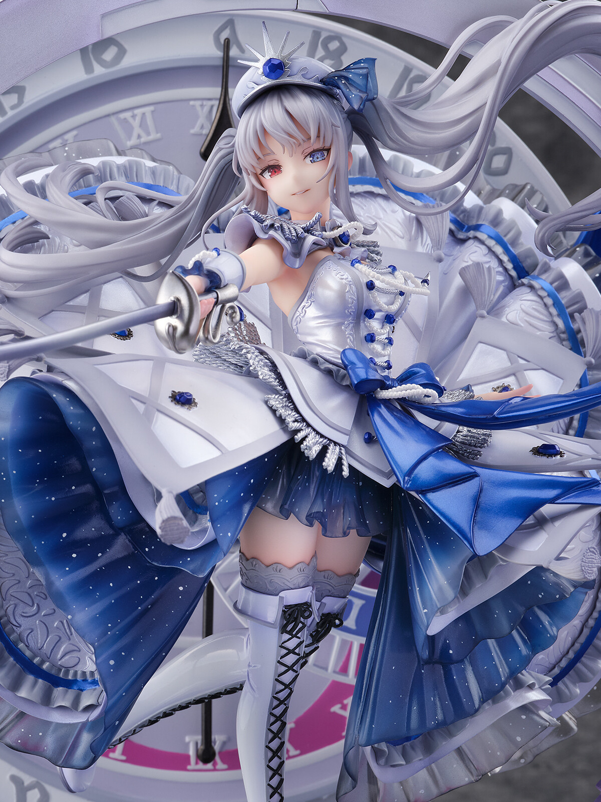 Date A Live Fragment: Date A Bullet - White Queen - Shibuya Scramble Figure - 1/7 - Royal Blue Sapphire Dress Ver. (eStream) photo 7