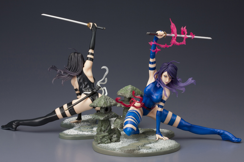 X-Men - Psylocke - Bishoujo Statue - Marvel x Bishoujo - 1/7 - X-Force Ninja Outfit (Kotobukiya)