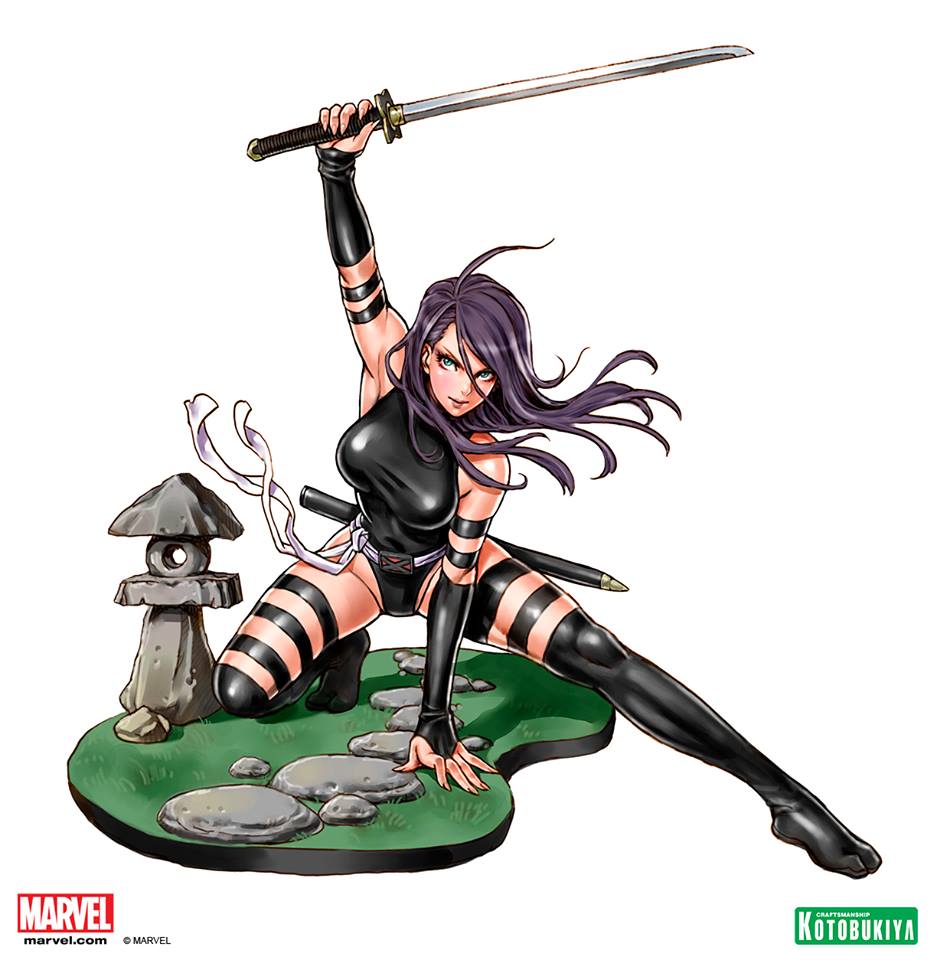 X-Men - Psylocke - Bishoujo Statue - Marvel x Bishoujo - 1/7 - X-Force Ninja Outfit (Kotobukiya)