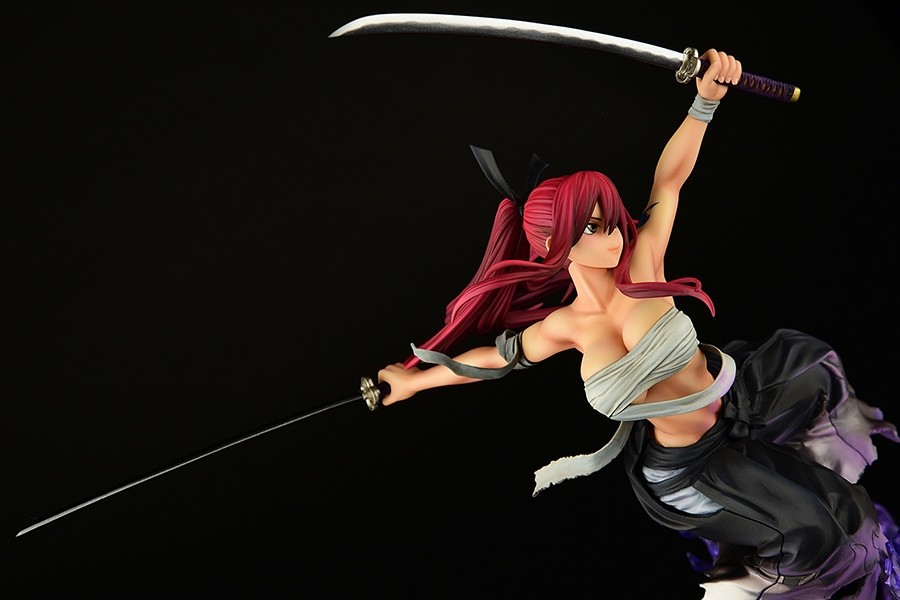 Fairy Tail - Erza Scarlet - 1/6 - Samurai Light Flame Manjo ver. Jet Black (Orca Toys) photo 15