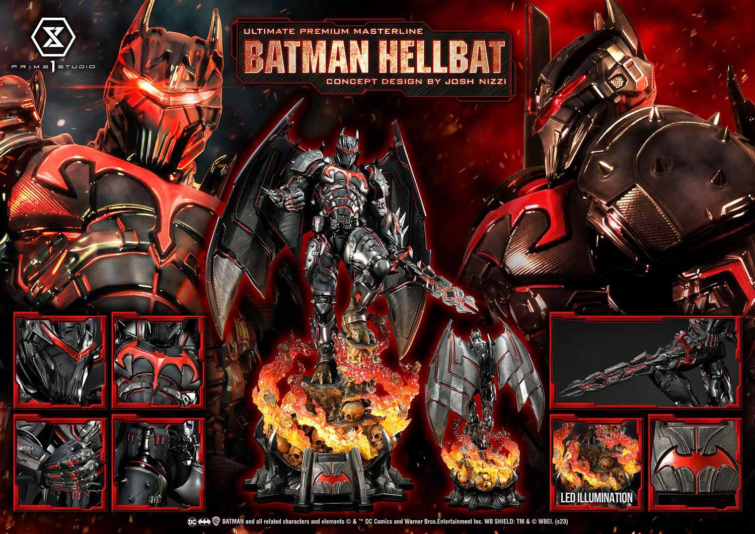 Justice League - Hellbat - Ultimate Premium Masterline (UPMDC-06) - 1/4 (Prime 1 Studio) photo 29