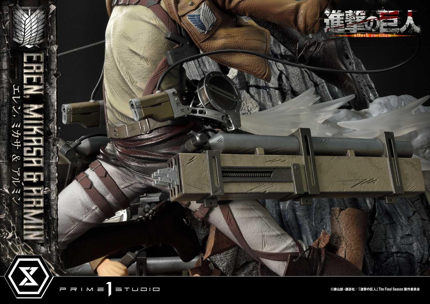 Shingeki no Kyojin - Armin Arlert - Eren Yeager - Mikasa Ackerman - Ultimate Premium Masterline (UPMAOT-01) - 1/4 (Prime 1 Studio) photo 25