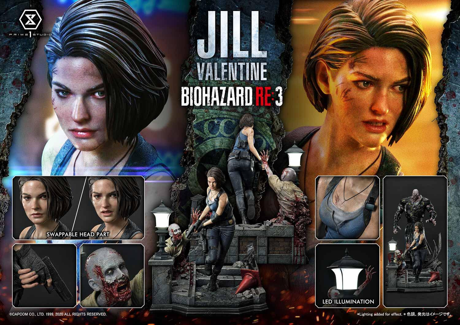 Biohazard Re:3 - Jill Valentine - Zombie - Ultimate Premium Masterline  (UPMRE3-01) - 1/4 (Prime 1 Studio) photo 75