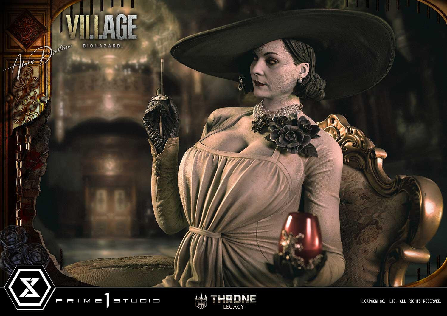 Biohazard Village - Alcina Dimitrescu - Throne Legacy  (TLCRE-01DX) - 1/4 - DX Version (Prime 1 Studio) photo 24