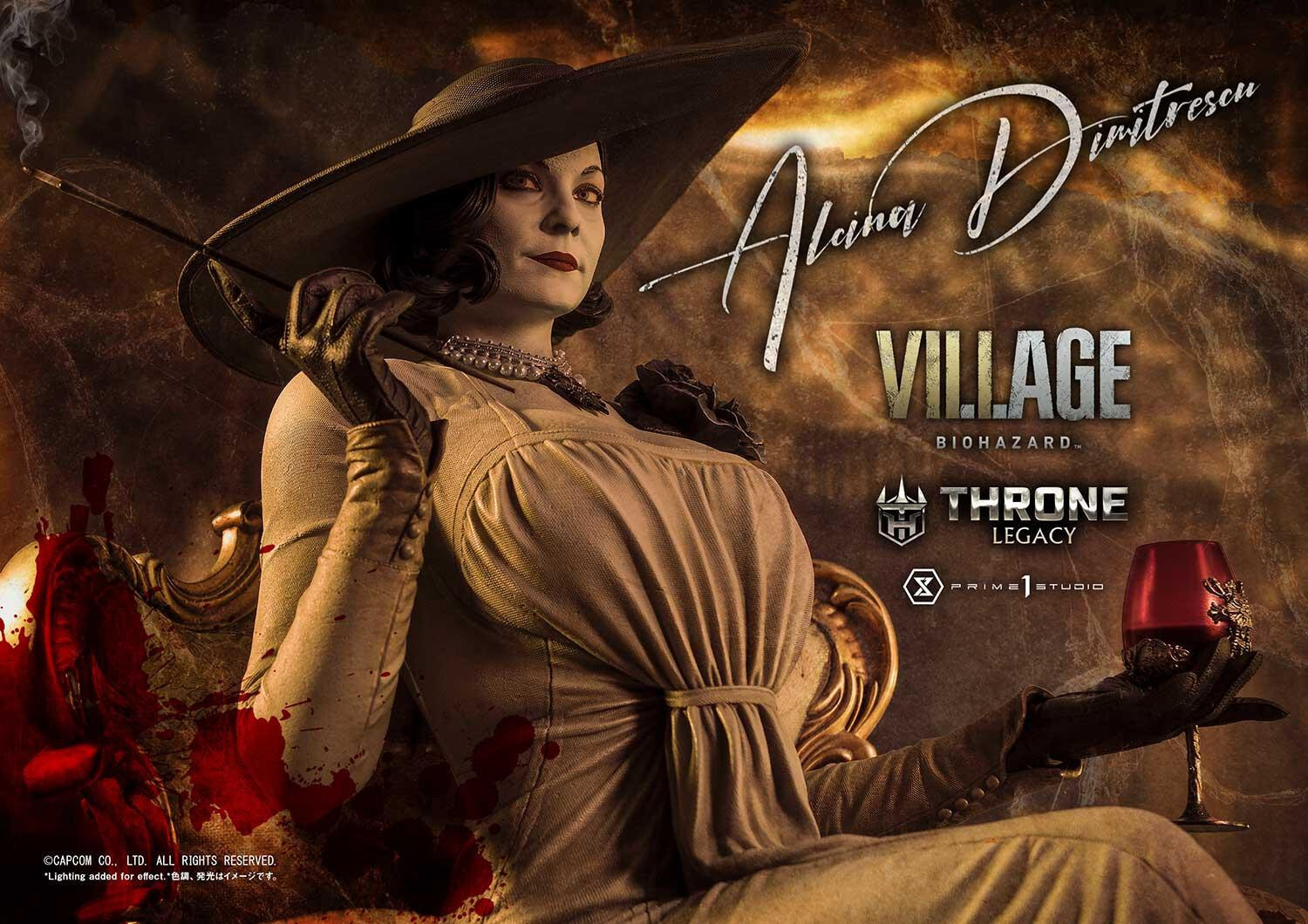 Biohazard Village - Alcina Dimitrescu - Throne Legacy  (TLCRE-01DX) - 1/4 - DX Version (Prime 1 Studio) photo 29