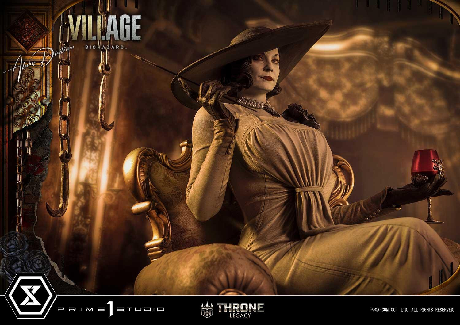 Biohazard Village - Alcina Dimitrescu - Throne Legacy  (TLCRE-01DX) - 1/4 - DX Version (Prime 1 Studio) photo 40