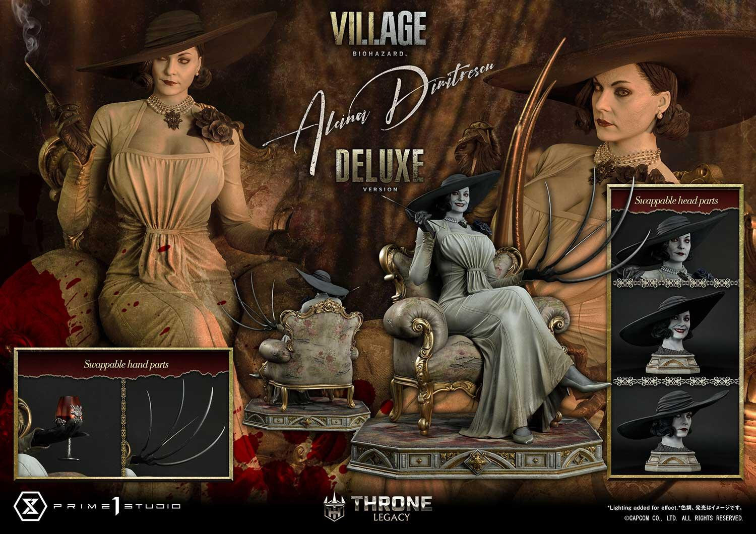 Biohazard Village - Alcina Dimitrescu - Throne Legacy  (TLCRE-01DX) - 1/4 - DX Version (Prime 1 Studio) photo 66