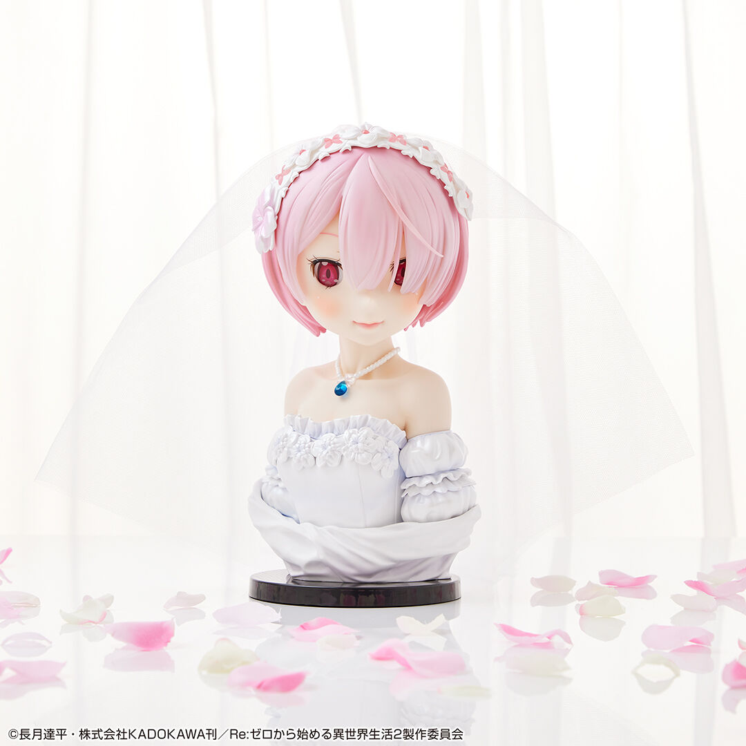 Re:Zero kara Hajimeru Isekai Seikatsu - Ram - ArtScale - Bust - Ichiban Kuji - Ichiban Kuji Re:Zero kara Hajimeru Isekai Seikatsu ~Hello Ama Happy Life!~  (Last One Prize) - Wedding Ver. (Bandai Spirits) photo 2