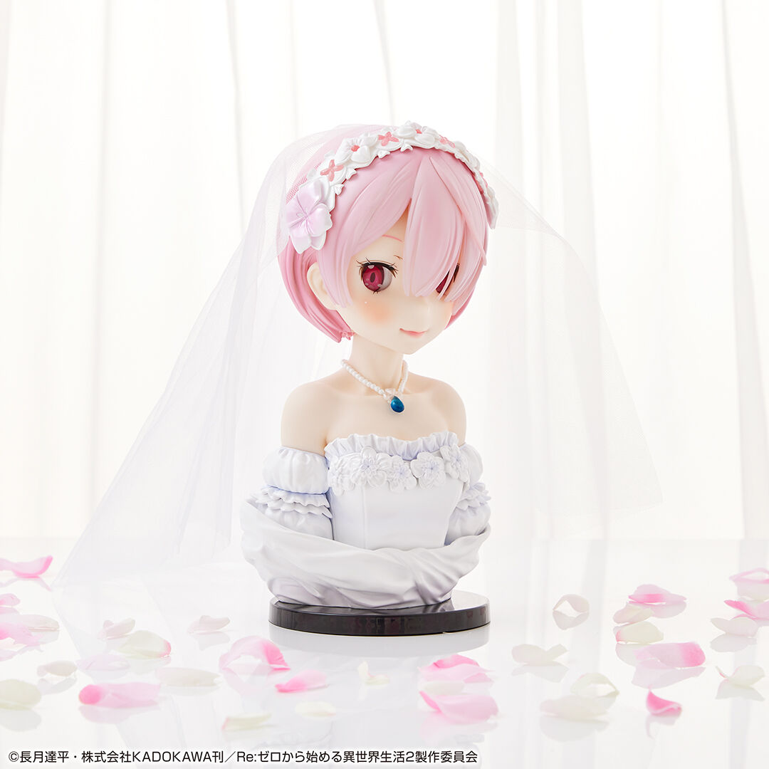 Re:Zero kara Hajimeru Isekai Seikatsu - Ram - ArtScale - Bust - Ichiban Kuji - Ichiban Kuji Re:Zero kara Hajimeru Isekai Seikatsu ~Hello Ama Happy Life!~  (Last One Prize) - Wedding Ver. (Bandai Spirits) photo 3
