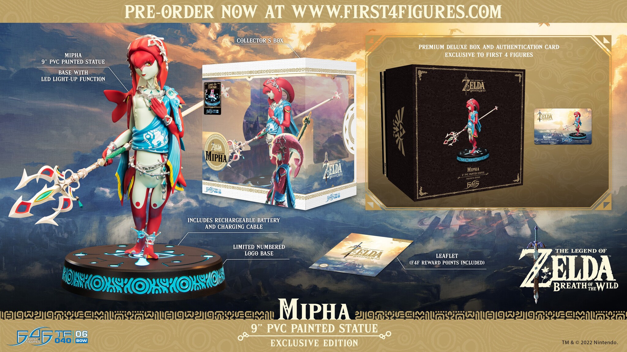 Zelda no Densetsu: Breath of the Wild - Mipha - Light-Up Figure - True Form - Exclusive Edition (First 4 Figures) photo 3
