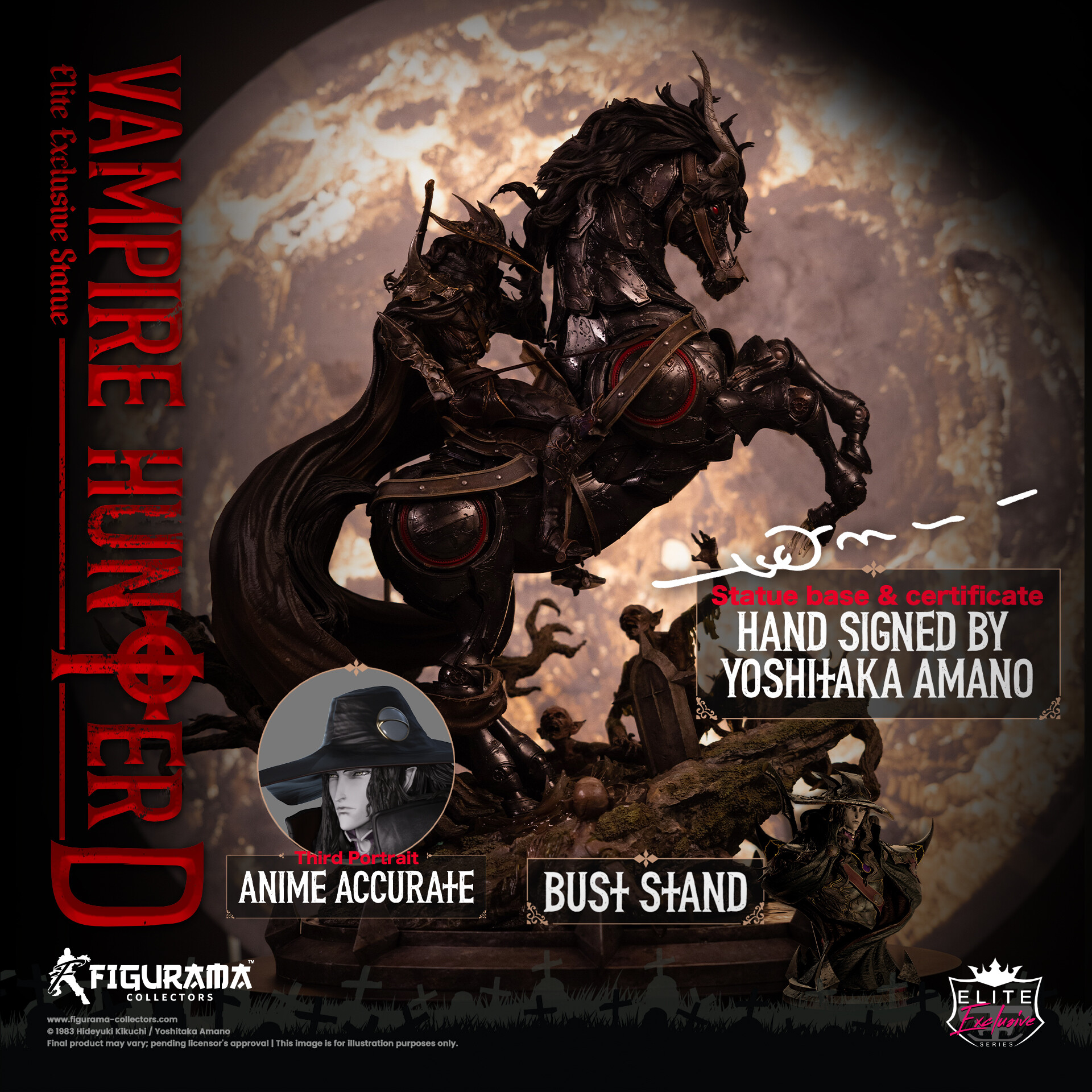 Vampire Hunter D - D - Elite Exclusive Statue - 1/6 (Figurama Collectors) photo 7