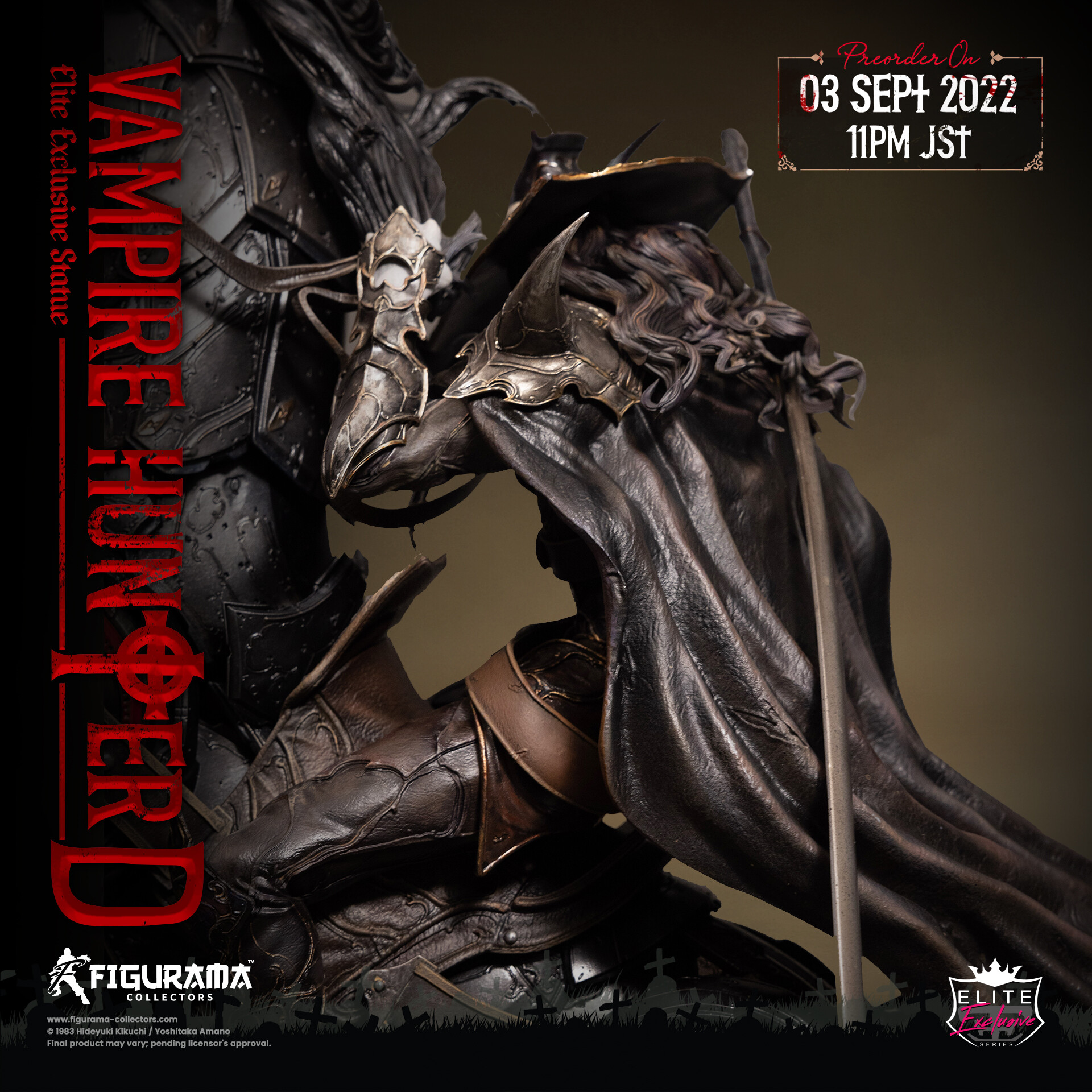 Vampire Hunter D - D - Elite Exclusive Statue - 1/6 (Figurama Collectors) photo 8