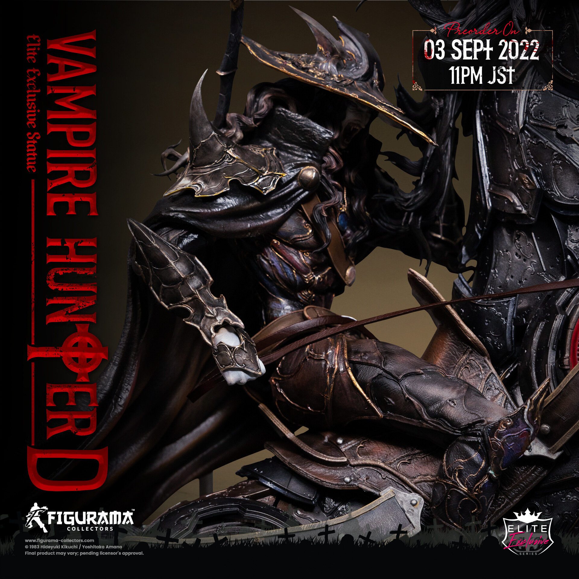 Vampire Hunter D - D - Elite Exclusive Statue - 1/6 (Figurama Collectors) photo 12