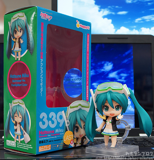 Vocaloid - Hatsune Miku - HappyKuji - HappyKuji Hatsune Miku 2013 Summer ver.  (Last Prize) - Nendoroid  (#339b) - Swimsuit ver., FamilyMart Color (Family Mart, Good Smile Company) photo 5