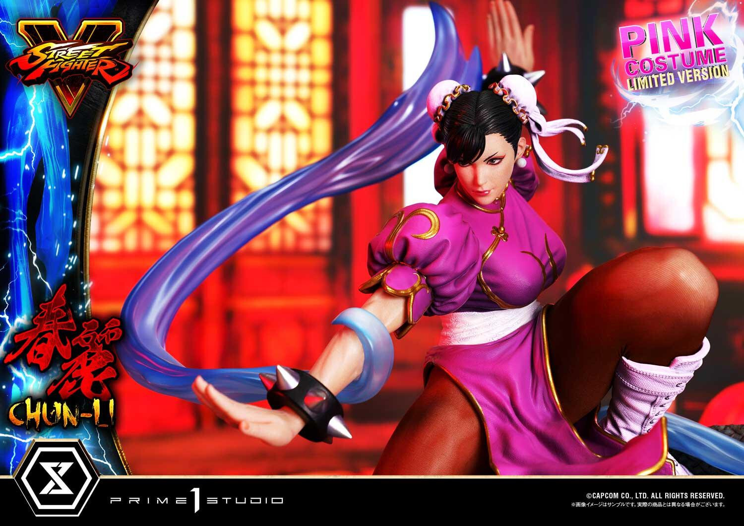 Street Fighter V - Chun-Li - Premium Masterline (PMSFV-03LM) - 1/4 - Pink Costume, Limited Version (Prime 1 Studio) photo 14