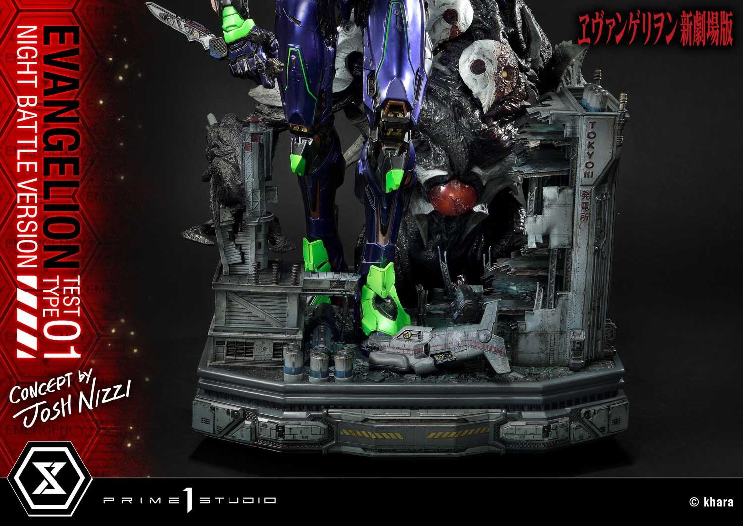 Evangelion Shin Gekijouban - EVA-01 - Sachiel - Ultimate Diorama Masterline (UDMEVA-03NB) - Night Battle Version (Prime 1 Studio) photo 11