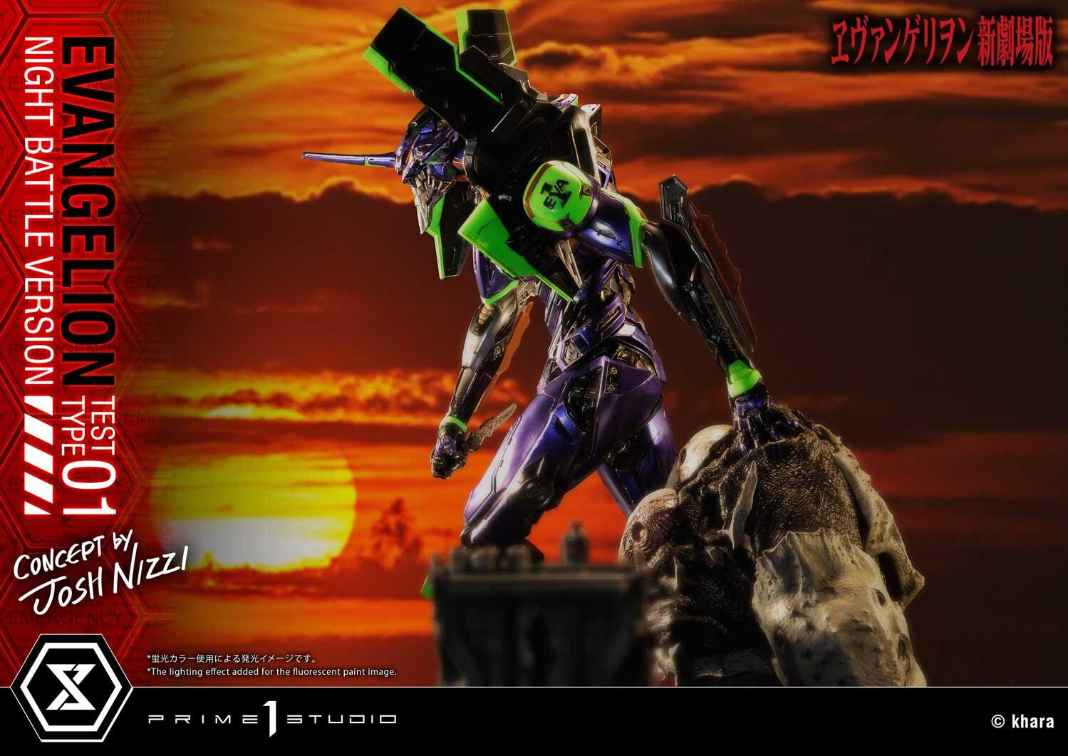 Evangelion Shin Gekijouban - EVA-01 - Sachiel - Ultimate Diorama Masterline (UDMEVA-03NB) - Night Battle Version (Prime 1 Studio) photo 13