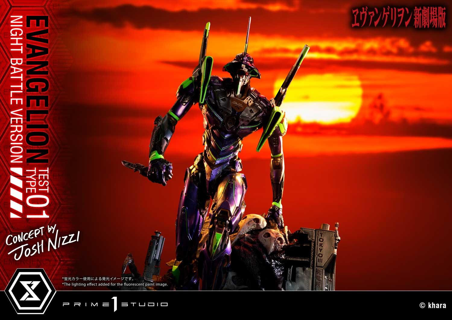 Evangelion Shin Gekijouban - EVA-01 - Sachiel - Ultimate Diorama Masterline (UDMEVA-03NB) - Night Battle Version (Prime 1 Studio) photo 15