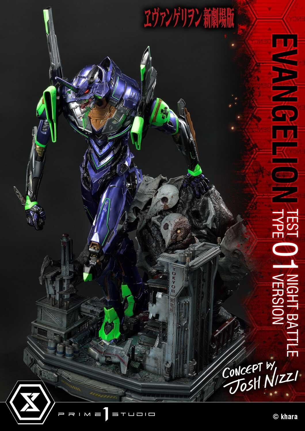 Evangelion Shin Gekijouban - EVA-01 - Sachiel - Ultimate Diorama Masterline (UDMEVA-03NB) - Night Battle Version (Prime 1 Studio) photo 21