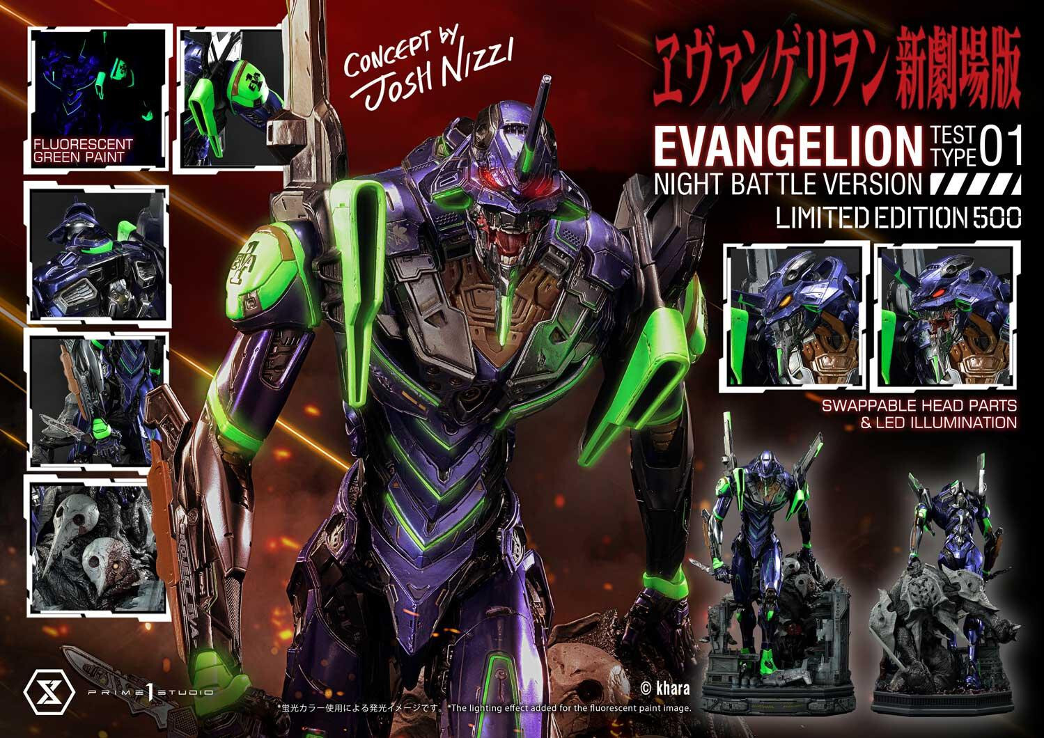 Evangelion Shin Gekijouban - EVA-01 - Sachiel - Ultimate Diorama Masterline (UDMEVA-03NB) - Night Battle Version (Prime 1 Studio) photo 24