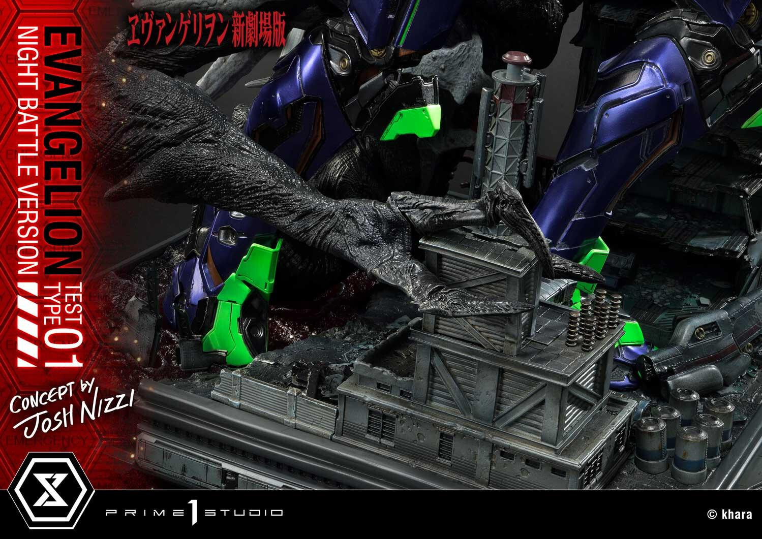 Evangelion Shin Gekijouban - EVA-01 - Sachiel - Ultimate Diorama Masterline (UDMEVA-03NB) - Night Battle Version (Prime 1 Studio) photo 36