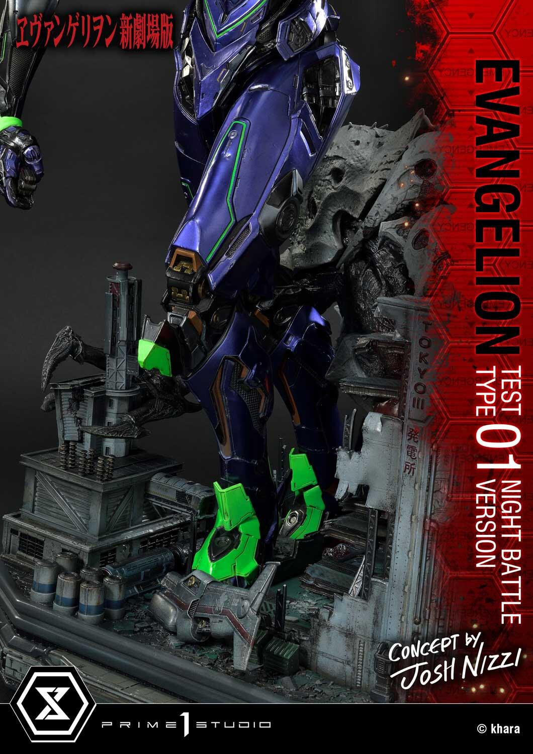 Evangelion Shin Gekijouban - EVA-01 - Sachiel - Ultimate Diorama Masterline (UDMEVA-03NB) - Night Battle Version (Prime 1 Studio) photo 46