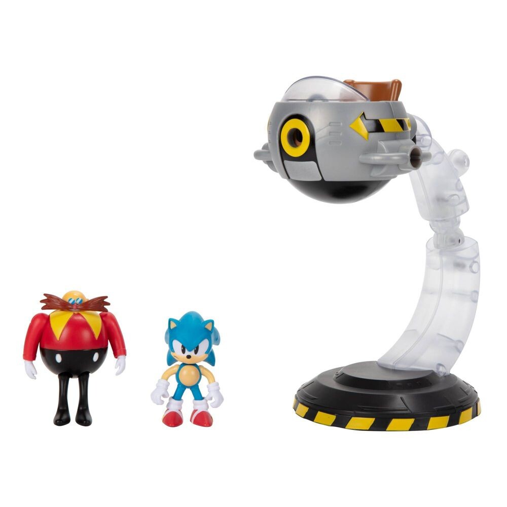 Sonic the Hedgehog - Doctor Eggman - Sonic Diorama Playset - Egg Mobile Battle 2.5-Inch Playset (Jakks Pacific) photo 3