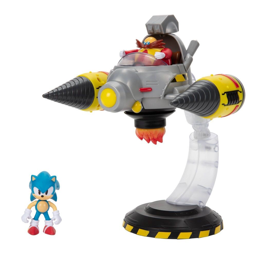 Sonic the Hedgehog - Doctor Eggman - Sonic Diorama Playset - Egg Mobile Battle 2.5-Inch Playset (Jakks Pacific) photo 5