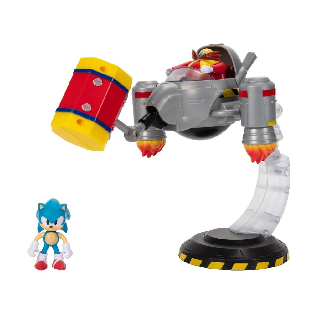 Sonic the Hedgehog - Doctor Eggman - Sonic Diorama Playset - Egg Mobile Battle 2.5-Inch Playset (Jakks Pacific) photo 6